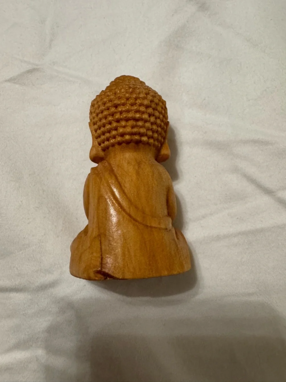 Wood Carving Meditating Buddha - Picture 2 of 2